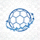 DS足球平台Logo - 蓝色足球图标与DS文字组合